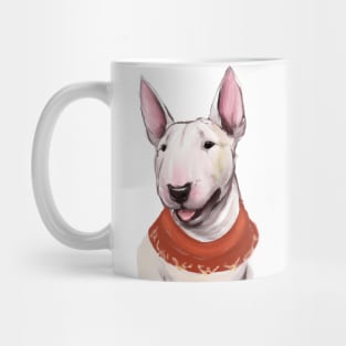 Cute Bull Terrier Drawing Mug